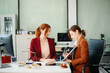 © laddawan - Business and lawyers discussing contract papers with brass scale on desk in office. Law, legal services, advice,  justice and law