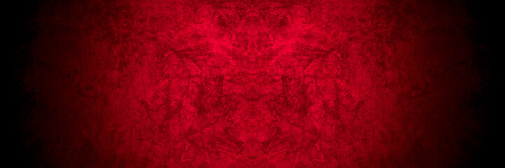 Aufkleber - Old wall texture cement black red  background abstract dark color design are light with white gradient background.
