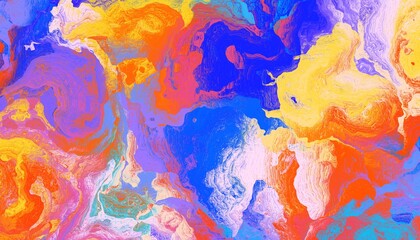 Fototapete - A stunning and artistic swirl composed of a vibrant array of colors, creating a mesmerizing abstract design