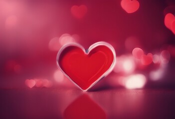 Wall Mural - concept background red bokeh day blurred valentines holiday wallpaper luxury black space celebration