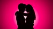 © MrTit - Pink Embrace: A Silhouette of Intimacy AI Generated