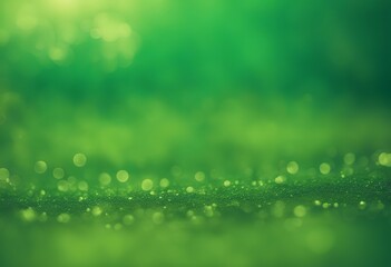 Wall Mural - design poster background your green abstract bokeh blur space copy defocused texture light technolog