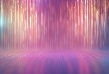 Wall Mural - 3d template illustration bright empty background subtle blank holographic light space flare iridesce