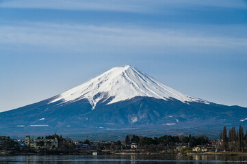 Aufkleber - 山梨県河口湖と富士山