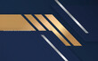 © Rifaldi Riwansyah - Modern abstract blue dark, golden and silver luxury background