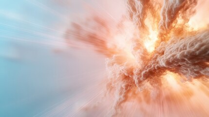 Wall Mural - dynamic canvas of vibrant pink and blue hues in an abstract explosion of color and light