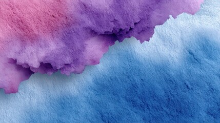 Wall Mural - vibrant abstract watercolor gradient art in shades of purple and blue