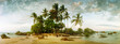 © Michael Marquand - Palm trees on the beach in Morro De Sao Paulo, Tinhare, Cairu, Bahia, Brazil.