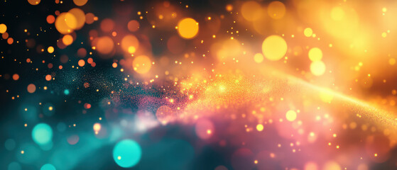Wall Mural - A colorful background with many small dots of different colors