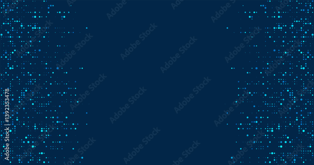 Digital technology background. Digital data dots blue pattern pixel ...