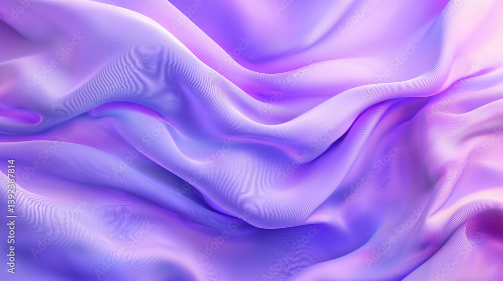 background Abstract vibrant flowing fabric folds purple colour Stock ...