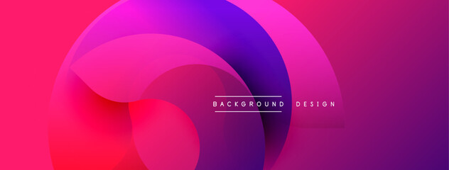 Poster - Abstract vibrant design. Smooth curves blend purple, pink hues. Modern aesthetic, dynamic composition. Perfect backdrop for presentations, websites.