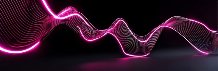 Wall Mural - the surface features a gradient background with abstract dark and light pink and black, combined wit