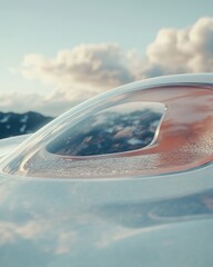 Poster - Futuristic Autonomous Mobility High-Performance Aerodynamic Vehicle Concept Revealing Next-Generation Transportation Design with Sustainable Aerospace Innovation