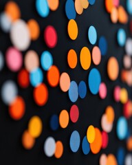 Fototapete - Chromatic Rhythm Vibrant Digital Abstraction Revealing Innovative Design Trends in Modern Visual Communication and Blurred Color Psychology