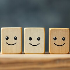 Poster - Emotional Transformation and Wellness Minimalist Wooden Blocks Reveal Psychological Journey for National That Sucks Day Mental Health Awareness Marketing