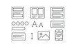 © Svitlana - Linear web ui icons set featuring layout, typography, and mobile elements