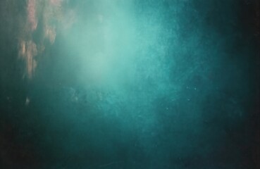 Aufkleber - Abstract 35mm film burn effect. Dramatic color gradient transition with teal, turquoise, pink, black shades. Grunge texture creates vintage, retro background. Perfect for design, wallpaper, artistic