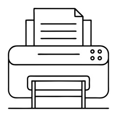 Aufkleber - Label Printer Line Art Drawing for Coloring Book Page