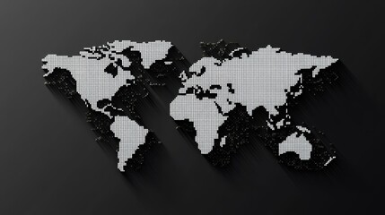 Wall Mural - World map. Earth Day theme background wallpaper.