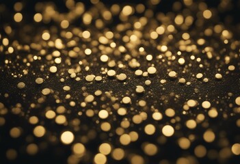 Wall Mural - background texture black gold glitter light shiny shine bling party vintage night blurry retro glamo