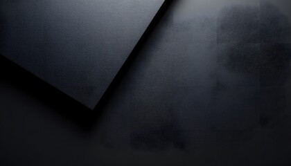 Aufkleber - Abstract Black Texture, Overlapping Layers, Minimalist Design. Grainy Surface, Soft Lighting Creates Depth. An Elegant Background, Perfect For Designers Needing Subtle, Sophisticated Elements.