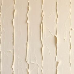 Aufkleber - Beige Textured Wall Surface With Peeling Paint, A Rustic Aesthetic. Unique Vertical Strips, Adding Depth. Aged Wall Detail, Ideal For Backgrounds And Textures. Creamy Color.