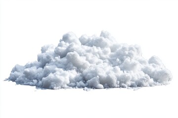 Wall Mural - Pile of Snow Isolated on White Background