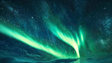 Wall Mural - Aurora Lights Night Sky