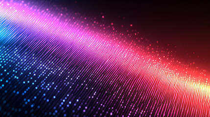 Wall Mural - a colorful line of dots with a red stripe
