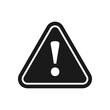 © create - Illustration of a black warning sign with white border and exclamation mark inside a triangle shape symbol