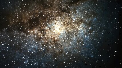 Wall Mural - Galaxy with stars and black background