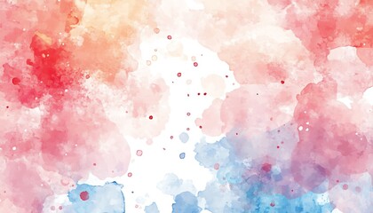 Aufkleber - Vibrant and Soft Watercolor Abstract Splash Background for Artistic Designs : Generative AI
