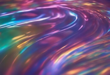 Wall Mural - iridescent background rainbow holographic abstract multicolored bright pattern colours space light w