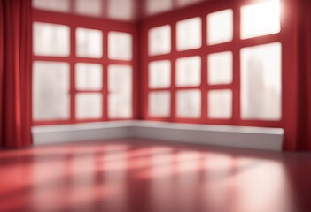 Wall Mural - shadows backdrop background studio sunshine red product presentation window shadow display stage sho