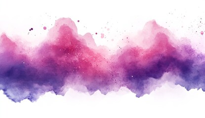 Leinwandbilder - Artistic abstract watercolor splash in shades of purple and pink creating a dreamy atmosphere : Generative AI