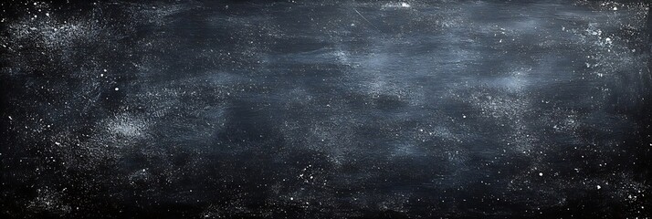 Poster - Dark Black Board Texture Background. Blank Blackboard with Chalk Dust. Abstract Background for Mockups and Designs : Generative AI