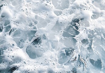 Poster - Abstract Ocean Wave Bubbles Texture for Cool Backgrounds and Refreshing Water Related Designs and Projects : Generative AI