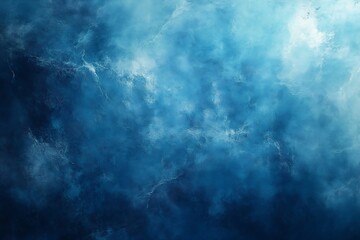 Poster - Abstract Blue Ocean Texture Background Image with Water Effect Dark and Moody Gradient for Wallpapers or Digital Art : Generative AI