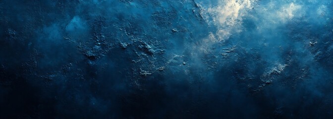 Aufkleber - Dramatic Deep Blue Texture Background Image for Creative Projects Moody and Evocative Dark Stone Background : Generative AI