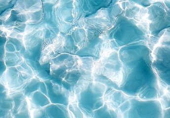 Poster - Serene Ocean Water Surface with Sunlight Creating Beautiful Reflections and Shadows : Generative AI