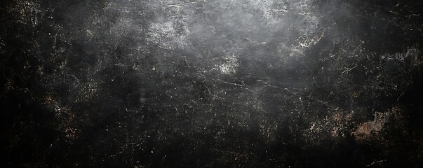 Aufkleber - Dark Grunge Texture Background Abstract Vintage Surface Dark Concrete Wall Black and Gray Distressed Pattern Scratches : Generative AI