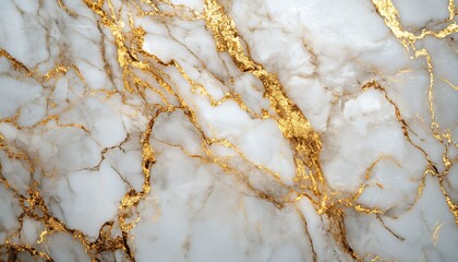 Aufkleber - Elegant marble texture with golden veins highlighting luxurious design aesthetics and timeless appeal : Generative AI