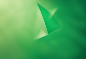 Wall Mural - green background abstract shape left side triangle wave pastel gradient soft wallpaper blank line sl