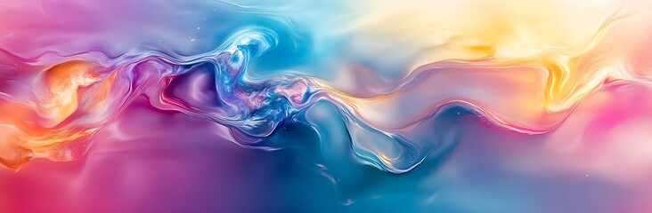 Aufkleber - Colorful Abstract Swirling Paint Texture Modern Art Background Liquid Marble Effect Dynamic and Vibrant Creative Design Element : Generative AI