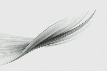 Wall Mural - dynamic flow of abstract lines creating a sense of movement and depth on a white background