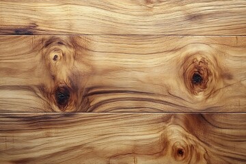 Fototapete - Wooden Plank Texture with Knots Natural Wood Grain for Backgrounds Crafts Carpentry and Rustic Designs : Generative AI