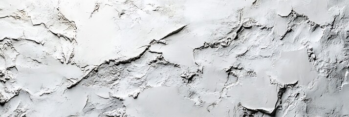 Aufkleber - Textured White Plaster Wall Backdrop for Interior Design and Architecture Photography : Generative AI