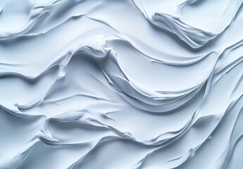 Poster - Stylized background featuring flowing blue and white paint for artistic effects in design : Generative AI