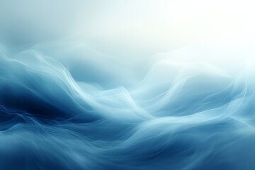 Poster - Abstract Blue Water Waves Background Calm and Serene Ocean Texture for Meditation and Relaxation Designs : Generative AI